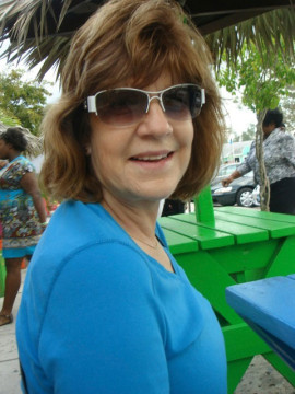 Wendy Wilkinson in her home away from home, the Caribbean